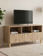 vidaXL ТВ шкаф 102 x 345 x 50 см Дъб артизан Инженерна дървесина
