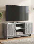 vidaXL ТВ шкаф 102 x 345 x 50 см Сив Сонома Инженерна дървесина