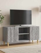 vidaXL ТВ шкаф 102 x 345 x 50 см Сив Сонома Инженерна дървесина
