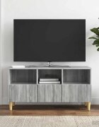 vidaXL ТВ шкаф 102 x 345 x 50 см Сива сонома Инженерна дървесина