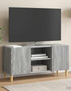 vidaXL ТВ шкаф 102 x 345 x 50 см Сива сонома Инженерна дървесина