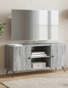 vidaXL ТВ шкаф 102 x 345 x 50 см Сива сонома Инженерна дървесина