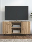 vidaXL ТВ шкаф 102 x 345 x 52 см Дъб артизан Инженерна дървесина