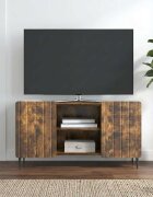 vidaXL ТВ шкаф 102 x 345 x 52 см Опушен дъб Инженерна дървесина