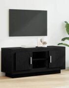 vidaXL ТВ шкаф 102 x 35 x 45 см Черния дъб Инженерна дървесина