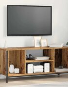 vidaXL ТВ шкаф 102 x 35 x 45 см Старо дърво Инженерна дървесина