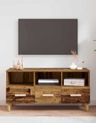 vidaXL ТВ шкаф 102 x 36 x 50 см Старо дърво Инженерна дървесина