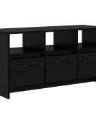 vidaXL ТВ шкаф 102 x 375 x 525 см Черен дъб Инженерна дървесина