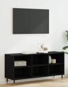 vidaXL ТВ шкаф 1035 x 30 x 50 см Черния дъб Инженерна дървесина
