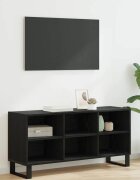vidaXL ТВ шкаф 1035 x 30 x 50 см Черния дъб Инженерна дървесина