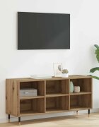 vidaXL ТВ шкаф 1035 x 30 x 50 см Дъб Инженерна дървесина