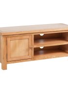 vidaXL ТВ шкаф 103x36x46 см дъбов масив