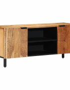 vidaXL ТВ шкаф 105x33x46 см масивна акация