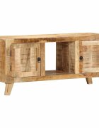 vidaXL ТВ шкаф 105x46x32 cm Масивна дървесина грубо манго