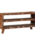 vidaXL ТВ шкаф 105x46x32 см масивна дървесина регенерирана