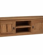 vidaXL ТВ шкаф 110 x 30 x 40 cm Натурално Солидно тиково дърво