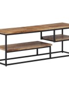 vidaXL ТВ шкаф 110x30x39 cм масивно регенерирано тиково дърво