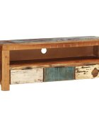 vidaXL ТВ шкаф 110x30x40 cм регенерирано дърво масив