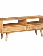 vidaXL ТВ шкаф 110x30x41 см мангово дърво масив