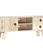 vidaXL ТВ шкаф 110x30x44 см масивно мангово дърво