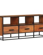 vidaXL ТВ шкаф 110x30x45 cм акациево дърво масив