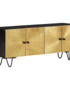 vidaXL ТВ шкаф 110x30x45 см дърво манго масив