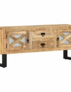 vidaXL ТВ шкаф 110x30x45 см грубо мангово дърво