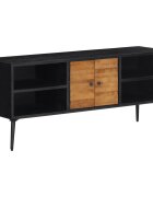 vidaXL ТВ шкаф 112x31x45 cм масивно регенерирано тиково дърво
