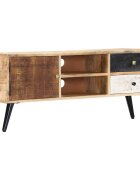 vidaXL ТВ шкаф 115x30x47 см мангово дърво масив