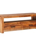 vidaXL ТВ шкаф 118x30x40 cм дърво масив