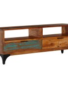 vidaXL ТВ шкаф 118x35x45 cм регенерирано дърво масив