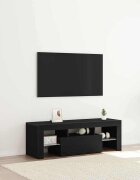 vidaXL ТВ шкаф 120 x 35 x 40 см Черния дъб Инженерна дървесина