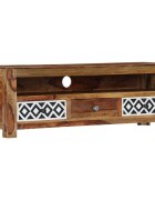 vidaXL ТВ шкаф 120x30x40 cм акациево дърво масив
