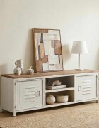 vidaXL ТВ шкаф 120x30x40 см бял