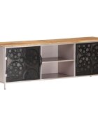 vidaXL ТВ шкаф 120x30x40 см грубо мангово дърво