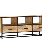 vidaXL ТВ шкаф 120x30x45 см мангово дърво масив