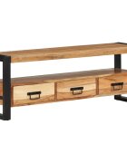 vidaXL ТВ шкаф 120x30x45 см масивно акациево дърво