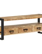 vidaXL ТВ шкаф 120x30x45 см масивно мангово дърво