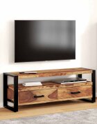 vidaXL ТВ шкаф 120x35x45 см акациево дърво масив