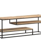 vidaXL ТВ шкаф 130x30x45 см грубо мангово дърво