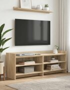 vidaXL ТВ шкаф 135 x 33 x 47 см Дъб сонома Инженерна дървесина