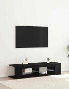 vidaXL ТВ шкаф 135 x 39 x 30 см Черния дъб Инженерна дървесина