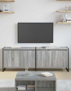 vidaXL ТВ шкаф 140 x 36 x 49.5 см Сив Сонома Инженерна дървесина