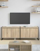vidaXL ТВ шкаф 140 x 36 x 49.5 см Сонома Инженерна дървесина