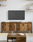 vidaXL ТВ шкаф 140 x 36 x 49.5 см Старо дърво Инженерна дървесина