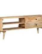 vidaXL ТВ шкаф 140x30x50 см мангово дърво масив