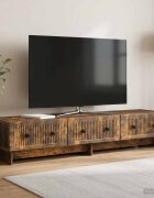 vidaXL ТВ шкаф 147 x 345 x 30 см Опушен дъб Инженерна дървесина