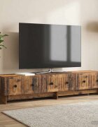 vidaXL ТВ шкаф 147 x 345 x 30 см Старо дърво Инженерна дървесина