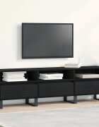 vidaXL ТВ шкаф 150 x 30 x 445 см Черния дъб Инженерна дървесина