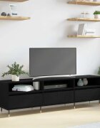 vidaXL ТВ шкаф 150 x 30 x 45 см Черния дъб Инженерна дървесина
